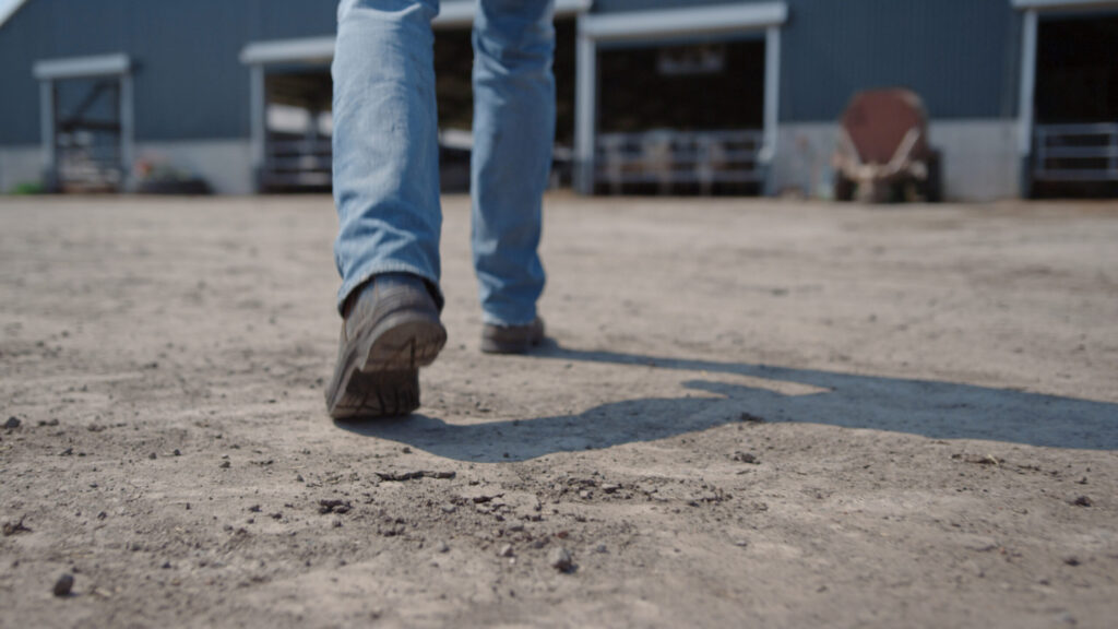 Construction Worker walking