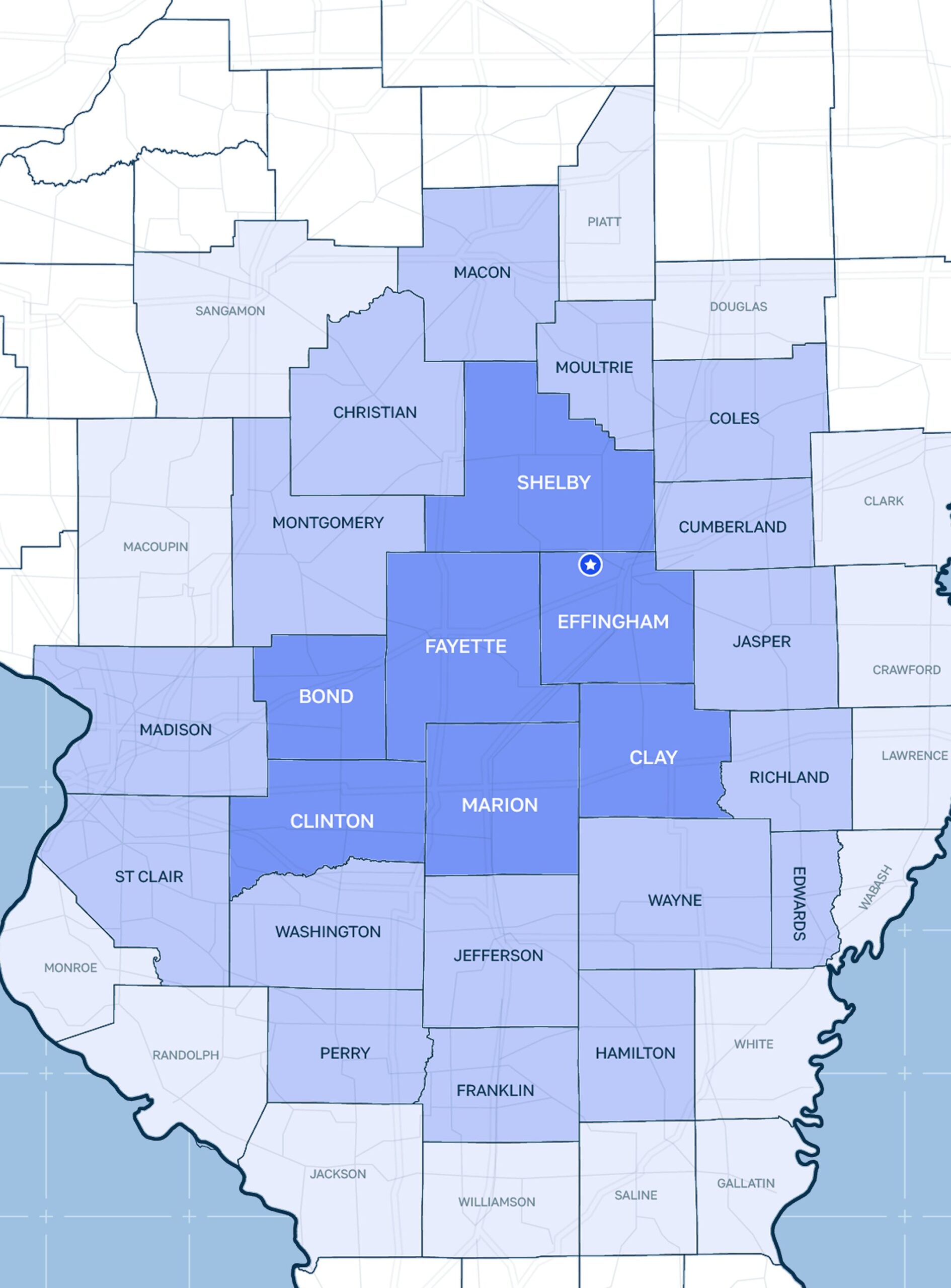 Service Area Map